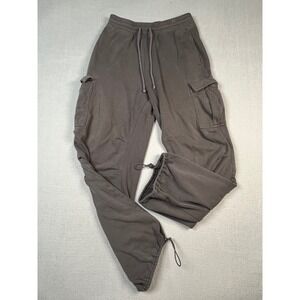 Hollister Ultra High Rise Cargo Sweatpant Gray XS Drawstring pull on comfort new